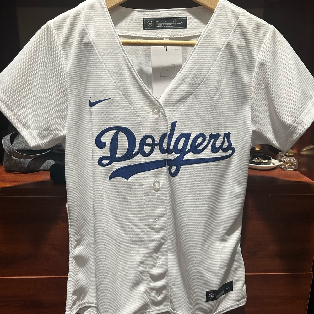 Womens Los Angeles Dodgers Kershaw Nike White Home Replica Play Jersey